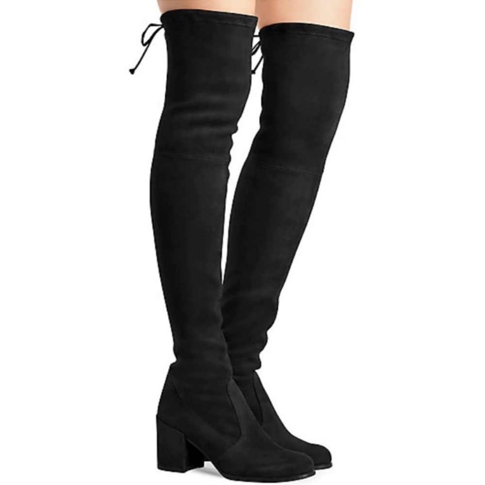 Stuart Weitzman Black Tieland over the Knee Boots